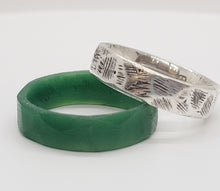 Load image into Gallery viewer, Rustic Sterling Silver Wedding Band