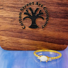 Load image into Gallery viewer, Breast Milk Ring - Gold Plated Stackable Band
