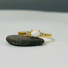 Load image into Gallery viewer, Breast Milk Ring - Gold Plated Stackable Band
