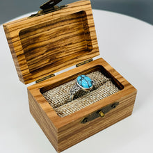 Load image into Gallery viewer, Blue Willow Turquoise Tru-Stone &amp; Sterling Silver Memorial Ring
