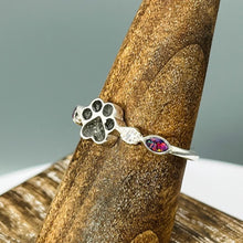 Load image into Gallery viewer, Paw Print Memorial Ring
