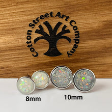 Load image into Gallery viewer, Custom Sterling Silver Stud Memorial Earrings

