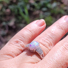 Load image into Gallery viewer, Memorial Opal Princess Ring * Ashes Infused with Opals
