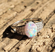 Load image into Gallery viewer, Memorial Opal Princess Ring * Ashes Infused with Opals
