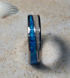 The "Tidal Serenity" Ring Made from the Beach Sand