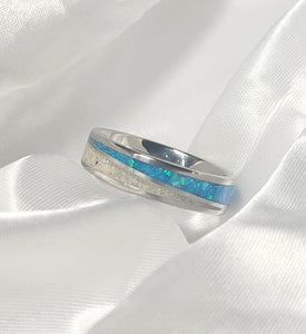 The "Tidal Serenity" Ring Made from the Beach Sand