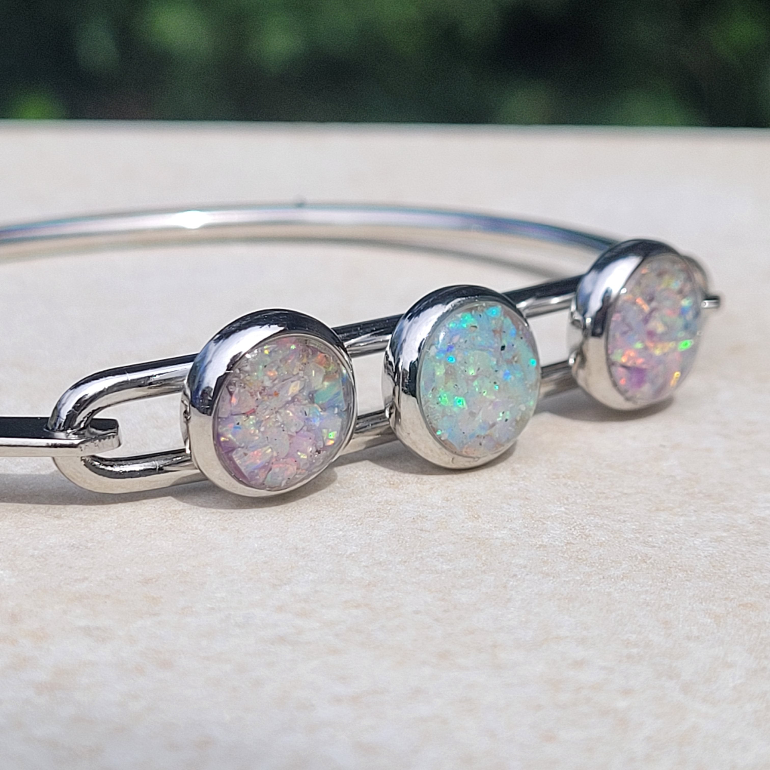 Cremation Ash Memorial Bracelet -Eternal Tides