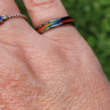 Load image into Gallery viewer, Pride &amp; Love Handmade Ring ~ 4mm Narrow Band Perfect for Everyone
