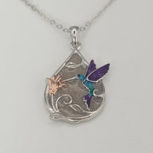 Load image into Gallery viewer, Hummingbird Memorial Necklace

