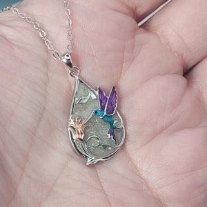 Hummingbird Memorial Necklace