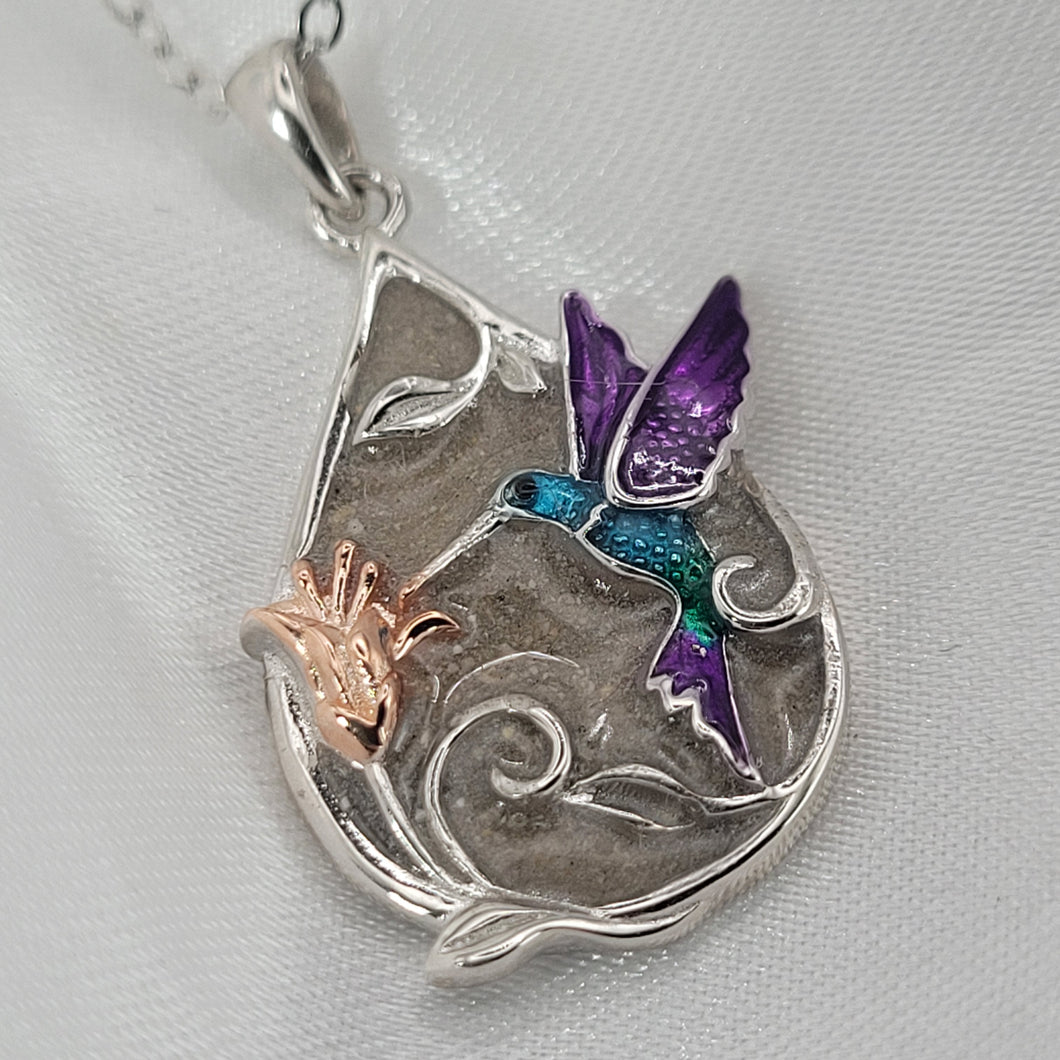 Hummingbird Memorial Necklace