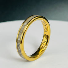 Load image into Gallery viewer, Gold Plated Tungsten Memorial Ring
