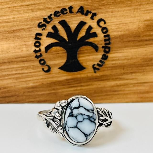 The Weeping Willow Sterling Silver and Tru-Stone Memorial Ring