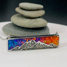 Load image into Gallery viewer, Mountain Memorial Necklace - Stainless Steel
