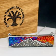 Load image into Gallery viewer, Mountain Memorial Necklace - Stainless Steel
