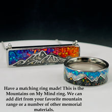 Load image into Gallery viewer, Mountain Memorial Necklace - Stainless Steel
