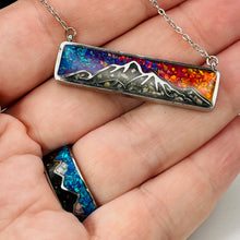 Load image into Gallery viewer, Mountain Memorial Necklace - Stainless Steel
