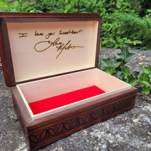 Load image into Gallery viewer, Keepsake Box Engraved With Your Family Member&#39;s Handwriting
