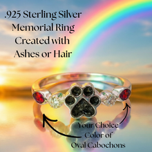 Load image into Gallery viewer, Paw Print Memorial Ring

