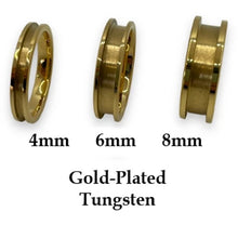 Load image into Gallery viewer, Gold Plated Tungsten Memorial Ring
