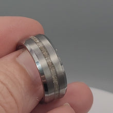 Load and play video in Gallery viewer, Thin Line of Love Tungsten Memorial Ring
