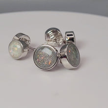 Load and play video in Gallery viewer, Custom Sterling Silver Stud Memorial Earrings
