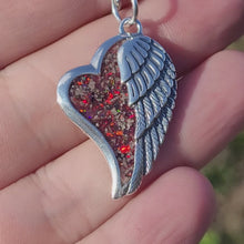 Load and play video in Gallery viewer, Wings of Love Memorial Pendant
