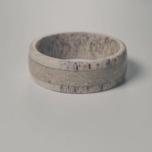 Load and play video in Gallery viewer, The &quot;Antler &amp; Love&quot; - Naturally Shed Deer Antler Ring with Cremated Ashes
