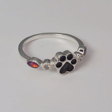 Load and play video in Gallery viewer, Paw Print Memorial Ring
