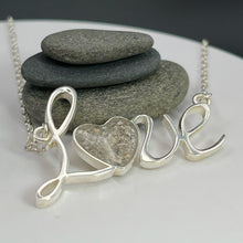 Load image into Gallery viewer, Sterling Silver "LOVE" Memorial Keepsake Necklace
