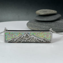 Load image into Gallery viewer, Mountain Memorial Necklace - Stainless Steel
