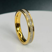 Load image into Gallery viewer, Gold Plated Tungsten Memorial Ring
