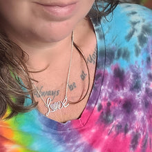 Load image into Gallery viewer, Sterling Silver "LOVE" Memorial Keepsake Necklace
