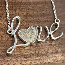 Load image into Gallery viewer, Sterling Silver "LOVE" Memorial Keepsake Necklace

