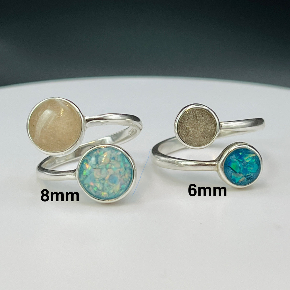 Everlasting Duo Keepsake Ring – Cotton Street Art Company