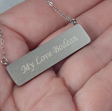 Load image into Gallery viewer, Mountain Memorial Necklace - Stainless Steel
