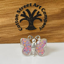 Load image into Gallery viewer, Custom Butterfly Memorial Ring - Sterling Silver
