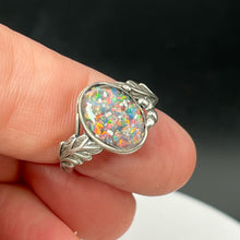 Load image into Gallery viewer, Under the Oak Memorial Ring - Sterling Silver and Custom Opals
