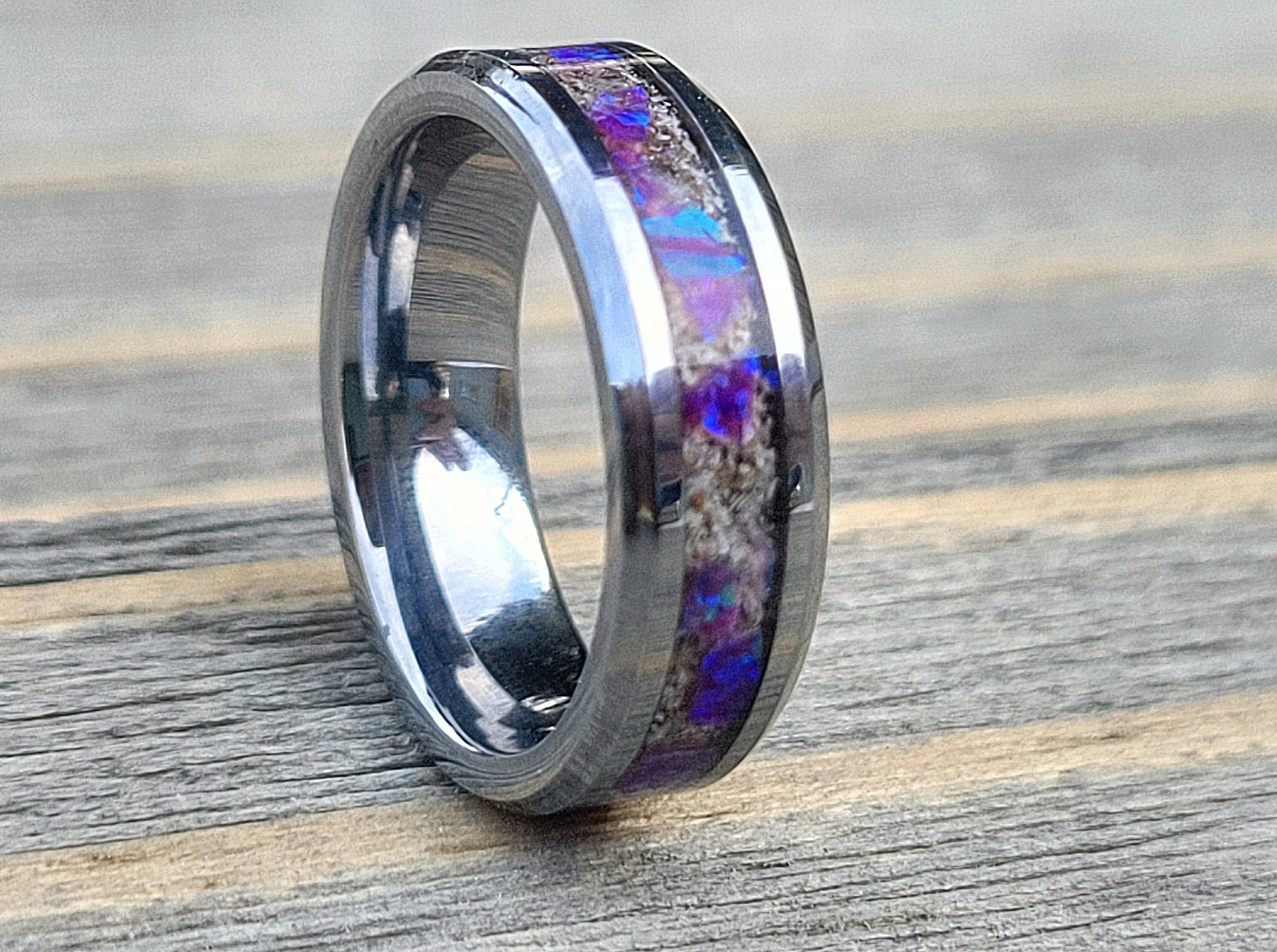 Unique Handmade Titanium Spinner Ring 