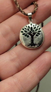 .925 Sterling Sliver Realistic Tree of Life Cremation Necklace