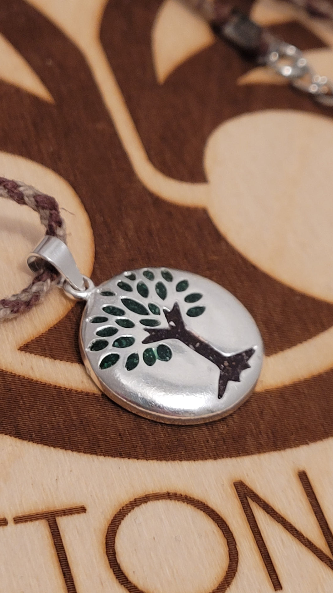 .925 Sterling Sliver Realistic Tree of Life Cremation Necklace