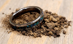 Custom Ring Made from Sentimental Dirt