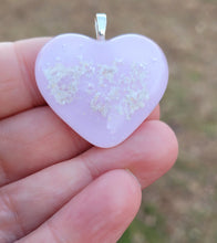 Load image into Gallery viewer, Ash Infused Pink Glass Memorial Necklace
