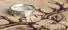 Load image into Gallery viewer, Rustic Sterling Silver Wedding Band
