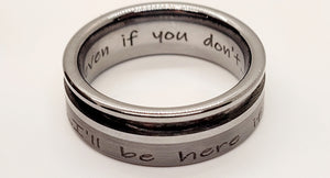The "I'll Be Here" Memorial Ring