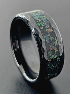 The "Midnight on Mars" Opal Ring