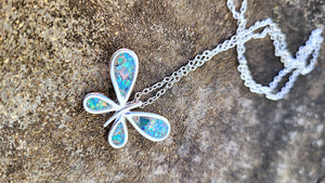 .925 Sterling Silver Butterfly Memorial Pendant