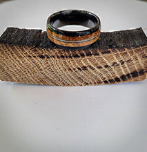 Load image into Gallery viewer, Whiskey Barrel Wood &amp; Guitar String Ring
